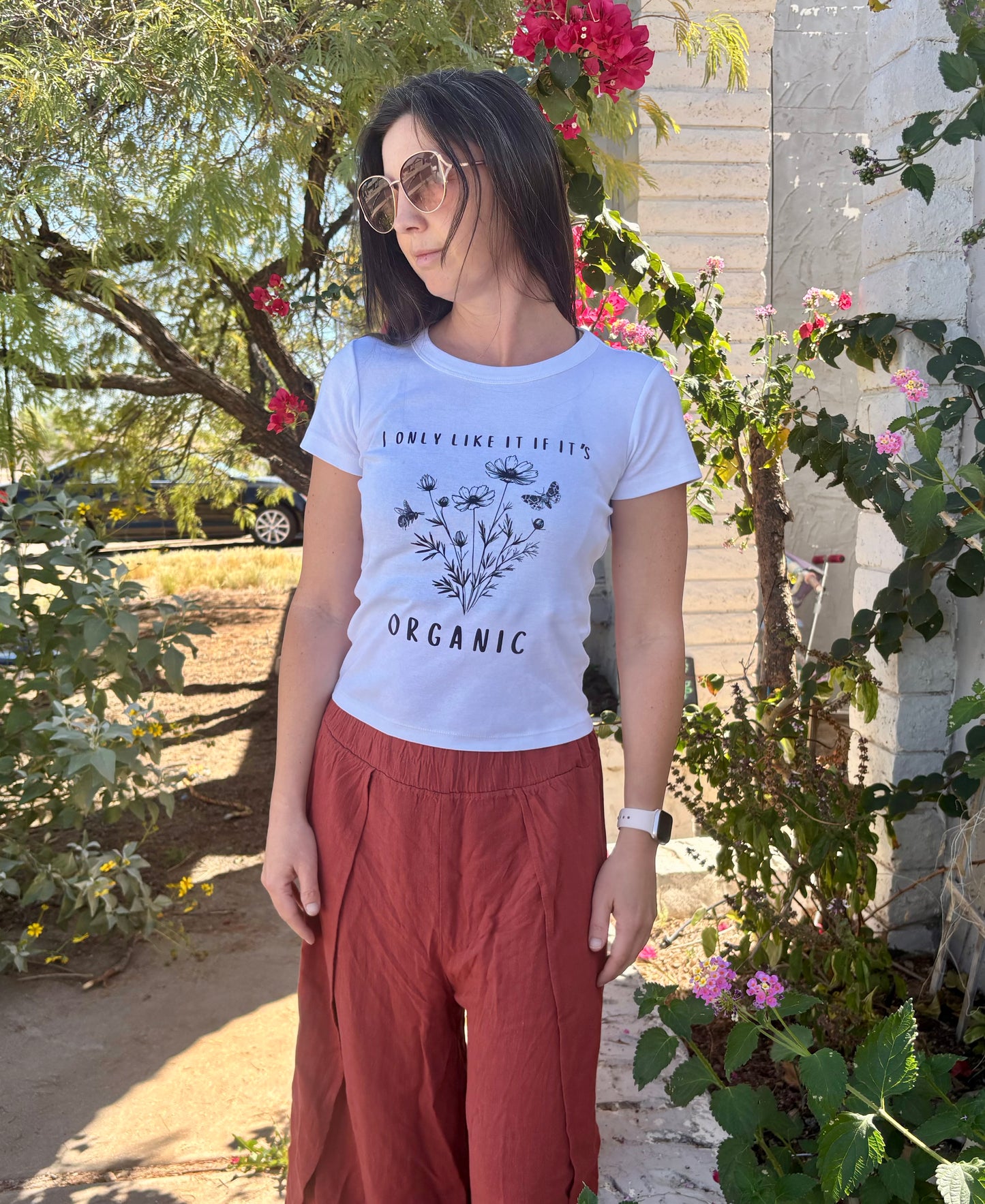 I Only Like it if it's Organic - Organic Cotton Rib Baby Tee