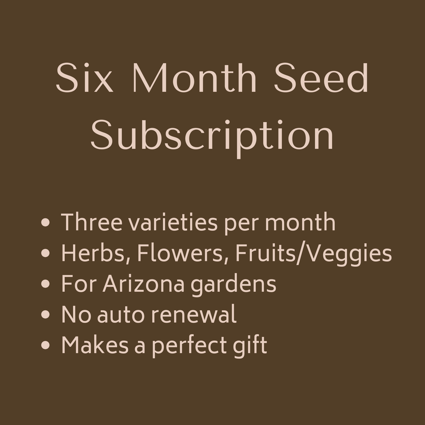 6 Month Subscription