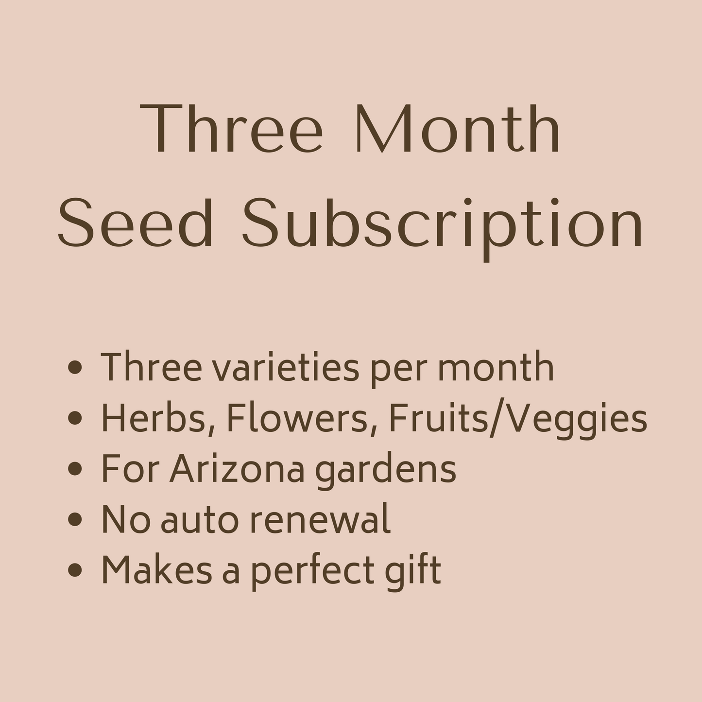 3 Month Subscription